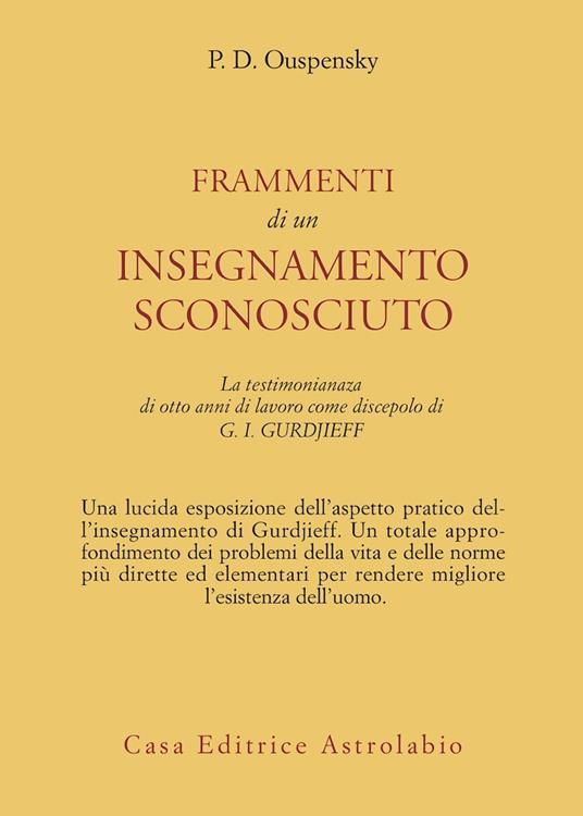 Frammenti Di Un Insegnamento Sconosciuto 1 frammenti di un insegnamento sconosciuto c0045e2e