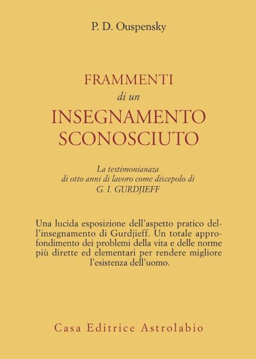 frammenti di un insegnamento sconosciuto f1703ad4